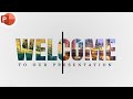 Motion Change Animated WELCOME  Slide Design In PowerPoint