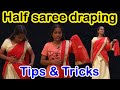 Half saree draping | Tips & Tricks | SD VLOGS