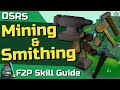 1-99 F2P Mining & Smithing Guide - OSRS F2P Skill Guide