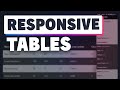 How to create a responsive HTML table