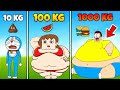 Shinchan And Nobita Play Noob Vs Pro Vs Hacker In Fat Food RUN 3D 🤣🤣 | Funny Game |