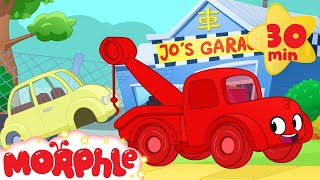 Morphle The Tow Truck! Tow Truck Video For Kids. (+Ambulance, police car, fire truck, garbage truck)