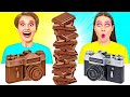 Real Food vs Chocolate Food Challenge #10 by DaRaDa Challenge
