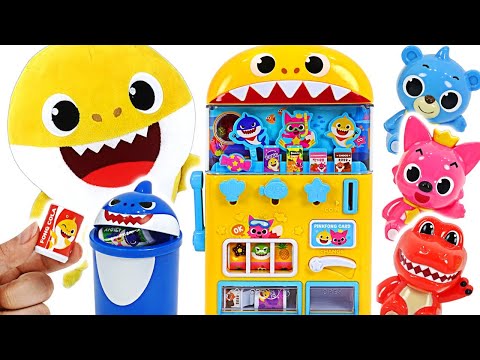 Pinkfong Baby Shark drinks vending machine toys play Let s get milk and candy PinkyPopTOY