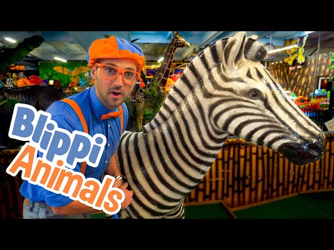 Blippi and Jungle Animals Explore with BLIPPI Educational Videos for Toddlers