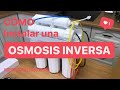 Instalación de osmosis inversa | ⚠️DIY Dificultad Moderada 🔧