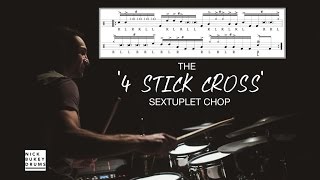 The '4 Stick Cross' Sextuplet Gospel Chop - Advanced Drum Lesson by Nick Bukey