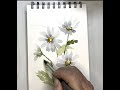 Watercolor Daisies,  How I Paint These Beautiful White Flowers - My Technique and Tips