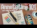 How to annotate your very first book | Step by step beginner guide