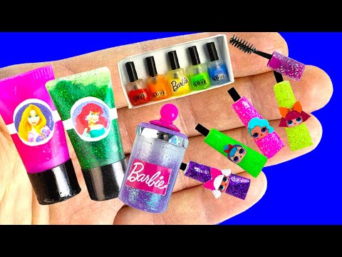 55 DIY Barbie Baby Hacks and Crafts Miniature Baby Bed Chair Bags and more 