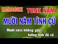 Mười Năm Tình Cũ Karaoke Tone Nam Nhạc Sống - Phối Mới Dễ Hát - Nhật Nguyễn