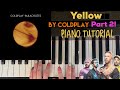 Yellow by Coldplay - Easy Piano Tutorial | Part 2 |