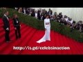 Rihanna Arriving At 2014 MET GALA In Stunning Stella McCartney Dress