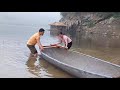 How to make a boat yacht by bamboo, Complete concrete cover - Amazing hand skills - Green farm life