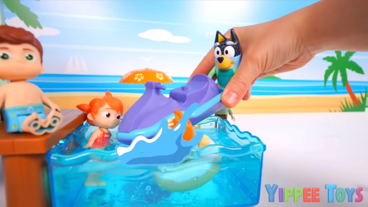 Pool & Jet Ski | Pretend Play Beach Cabin Fun