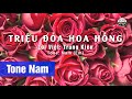 Triệu Đóa Hoa Hồng | Karaoke | Tone Nam | Beat Chuẩn
