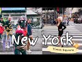 New York City 4K walking video - Times Square, Bryant Park, Macy's