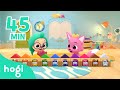 Ten little bus and more! | + Compilation | Sing Along with Pinkfong & Hogi | Hogi Kids Songs