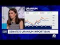 Uranium stocks surge as US Senate passes Russian import ban