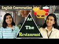 Conversation At The Restaurant Between Waitress and Guests | Improve Your English | Adrija Biswas