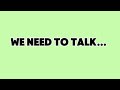 We need to talk…. || 🤍 DH_VA 🤍