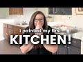 DIY Cabinet Painting | A Blue-tiful Kitchen Transformation