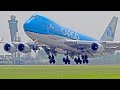 THE GIANTS OF SCHIPHOL AIRPORT | 60 MINUTES OF BIG PLANES | B747, A380, A340, B777, A330 |