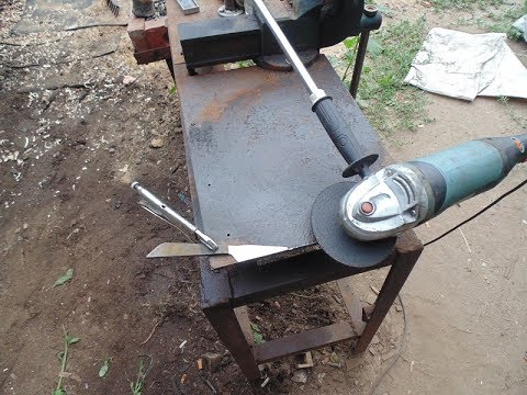 Спуски на ноже болгаркой своими руками 10