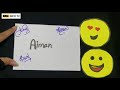 Aiman Name Signature - Handwritten Signature Style of Aiman Name
