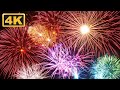 4K Amazing Fireworks Show with Sound! 1 Hour Holiday Mood! Relaxation Time!