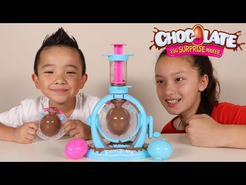 Chocolate Surprise Egg Maker DIY Kinder Surprise Egg Fun With Ckn Toys