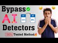 101% tested method to Bypass AI detectors || Plagiarism free writing using ChatGPT | No ai detection