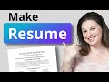 How to Make Resume and CV in Canva - Tutorial
