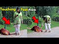 Touching People on Feet Prank | Funny Reactions | LahoriFied Pranks