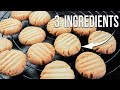 EASY Almond Flour Shortbread COOKIES | ✅ Only 3 ingredients | Refined sugar free