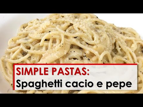 Simple Pastas Spaghetti Cacio e Pepe