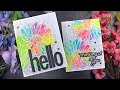 Easy Rainbow Watercolor Using 3 Distress Inks | Picket Fence Studios