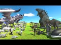 Dark War - White Team VS Dark Team - Animal Revolt Battle Simulator