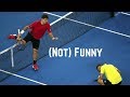 Tennis. Hitting The Opponent - (Not) Funny Moments