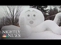 Minnesota Brothers Build Giant Snow Sculptures for a Cause | NBC Nightly News