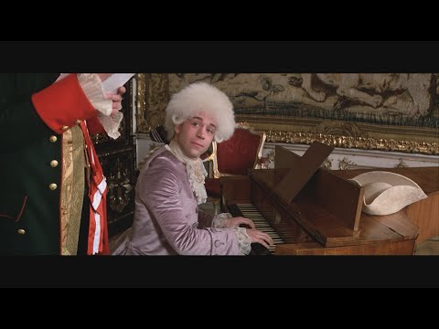 AMADEUS REMASTERED HD MOZART INSULTS SALIERI BY PLAYING HIS OWN PIECE BETTER THAN HE DID