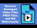 How to Repair Corrupt video File MP4  MOV - Fix 0xc00d36c4  Can't play video errors