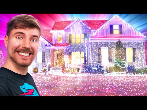 I Put 1 000 000 Christmas Lights On A House World Record 