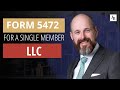 How to complete form 5472 for foreign Single Member LLC?