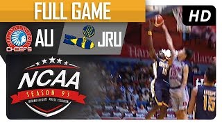 AU vs. JRU | NCAA 93 | Full Game | 1st Quarter | July 18, 2017
