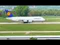 4K - 3 Lufthansa A380s departing and landing Munich MUC