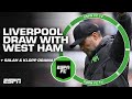 Bye Bye Premier League Title 👋 REACTION to West Ham vs. Liverpool DRAW | ESPN FC