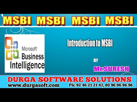 Download MSBI || Introduction to MSBI free