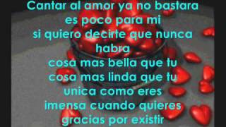 gracias por existir con letra