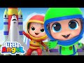 I Wanna Be An Astronaut! | Space Song |  Little Angel Kids Songs